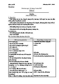 Giáo án Lớp 2 Tuần 2 - Trường tiểu học Đa Mai