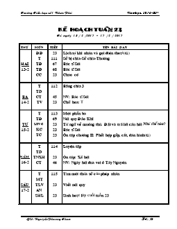 Giáo án Lớp 2 Tuần 23 - Trường Tiểu học số 1 Nhơn Phú