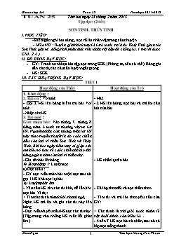 Giáo án Lớp 2 Tuần 25 - Tiểu học Hoàng Hoa Thám