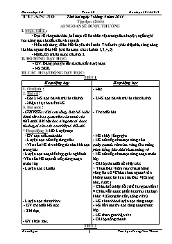 Giáo án Lớp 2 Tuần 30 - Tiểu học Hoàng Hoa Thám