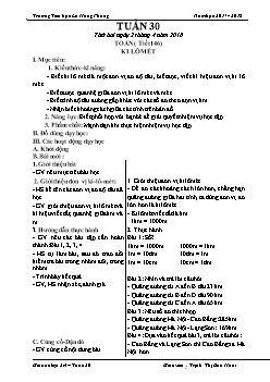 Giáo án Lớp 2 Tuần 30 - Trường Tiểu học Lê Hồng Phong