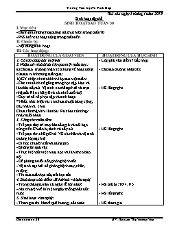 Giáo án Lớp 2 Tuần 30 - Trường Tiểu học Tô Vĩnh Diện