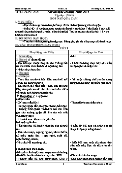 Giáo án Lớp 2 Tuần 33 - Tiểu học Hoàng Hoa Thám