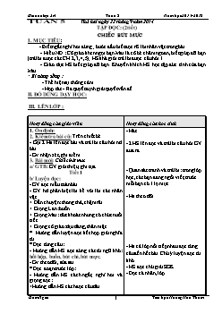 Giáo án Lớp 2 Tuần 5 - Tiểu học Hoàng Hoa Thám