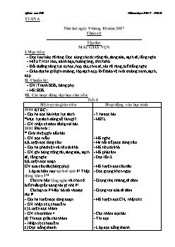 Giáo án Lớp 2 Tuần 6 - Trường tiểu học Đa Mai
