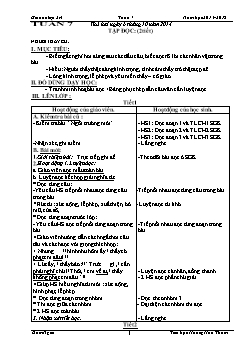 Giáo án Lớp 2 Tuần 7 - Tiểu học Hoàng Hoa Thám
