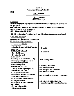 Giáo án Lớp 2 Tuần thứ 6