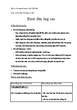 Giáo án lớp 3 môn Tập đọc - Rước đèn ông sao