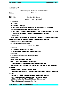 Giáo án lớp 3 - Tuần 14 - Năm học 2012 - 2013