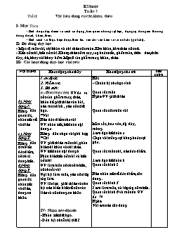 Giáo án lớp 4 môn Kĩ thuật - Tuần 1 đến tuần 18