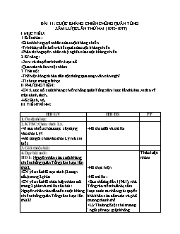 Giáo án lớp 4 môn Lịch sử - Bài 11: Cuộc kháng chiến chống quân tống xâm lược lần thứ hai (1075 - 1077)