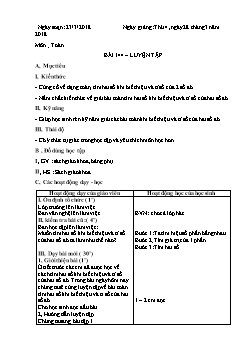 Giáo án lớp 4 môn Toán - Bài 144: Luyện tập