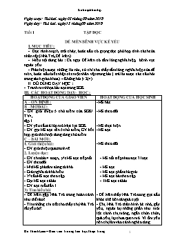 Giáo án Lớp 4 Tuần 1 - Trường Tiểu học Thiện Trung