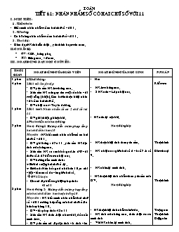 Giáo án lớp 4 tuần 13 môn Toán - Tiết 61 đến tiết 65