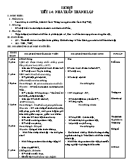 Giáo án lớp 4 tuần 14 môn Lịch sử - Tiết 14: Nhà trần thành lập