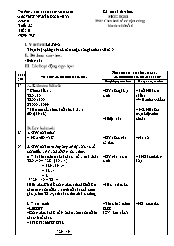 Giáo án Lớp 4 Tuần 15 - Tiểu học Dương Minh Châu