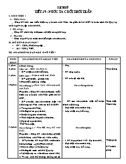 Giáo án lớp 4 tuần 19 môn Lịch sử - Tiết 19: Nước ta cuối thời Trần