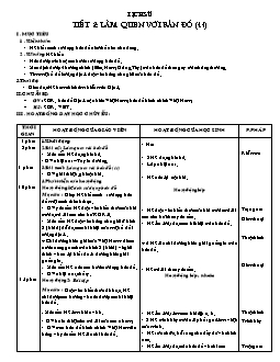 Giáo án lớp 4 tuần 2 môn Lịch sử - Tiết 2: Làm quen với bản đồ (tiếp)