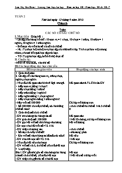 Giáo án Lớp 4 Tuần 2 - Trần Thị Thu Hoài - Trường Tiểu học Lê Lợi