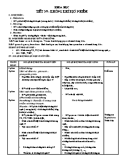 Giáo án lớp 4 tuần 20 môn Khoa học - Tiết 39: Không khí bị ô nhiễm