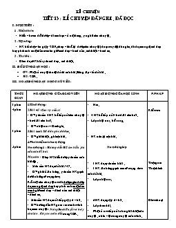 Giáo án lớp 4 tuần 23 môn Kể chuyện - Tiết 23: Kể chuyện đã nghe, đã đọc