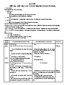 Giáo án lớp 4 tuần 24 môn Đạo đức - Tiết 24: Giữ gìn các công trình công cộng (tiếp)