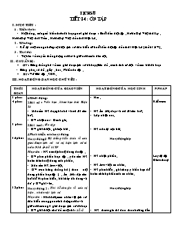 Giáo án lớp 4 tuần 24 môn Lịch sử - Tiết 24: Ôn tập