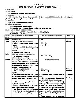 Giáo án lớp 4 tuần 26 môn Khoa học - Tiết 51: Nóng , lạnh và nhiệt độ (tiếp)