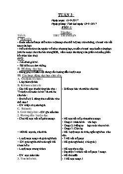 Giáo án Lớp 4 Tuần 3 - Buổi 1