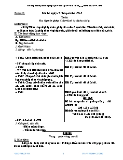 Giáo án Lớp 4 Tuần 32 - Trường Tiểu học Trung Nguyên