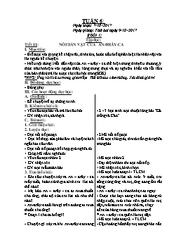 Giáo án Lớp 4 Tuần 6 - Buổi 1