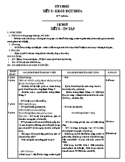 Giáo án lớp 4 tuần 8 môn Lịch sử - Tiết 8: Ôn tập