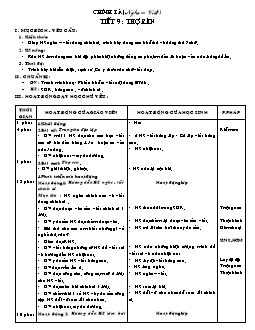 Giáo án lớp 4 tuần 9 môn Chính tả (nghe – viết ) - Tiết 9: Thợ rèn