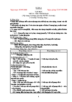 Giáo án Lớp 4 Tuần thứ 03