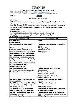 Giáo án Lớp 4 Tuần thứ 29