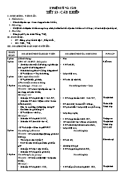 Giáo án Luyện từ và câu 4 tiết 53: Câu khiến