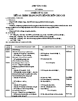 Giáo án Luyện từ và câu 4 tiết 62: Thêm trạng ngữ chỉ nơi chốn cho câu