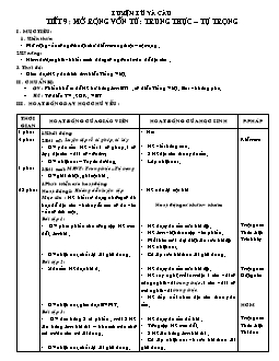 Giáo án Luyện từ và câu 4 - Tuần 5 - Tiết 9 + 10