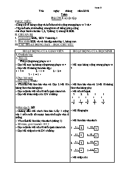 Giáo án môn Toán học lớp 1 - Tuần 8