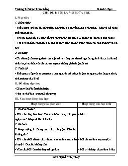 Giáo án Quyền và bổn phận trẻ em lớp 4