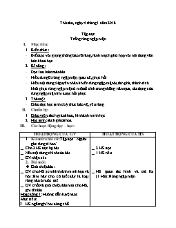 Giáo án Tập đọc 4: Trồng rừng ngập mặn