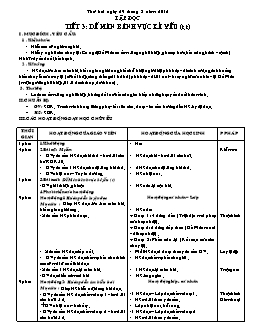 Giáo án Tập đọc 4 - Tuần 2 - Tiết 3 + 4