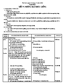 Giáo án Tập đọc 4 - Tuần 5 - Tiết 9 + 10