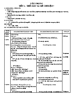 Giáo án Tập làm văn 4 tiết 1 + 2