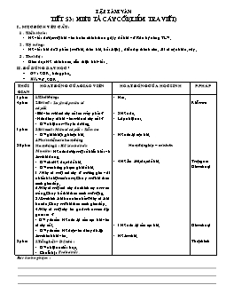 Giáo án Tập làm văn 4 - Tuần 27 - Tiết 53 + 54