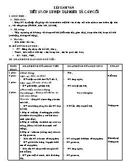 Giáo án Tập làm văn 4 - Tuần 29 - Tiết 57 + 58