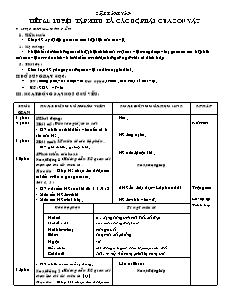 Giáo án Tập làm văn 4 - Tuần 31 - Tiết 61 + 62