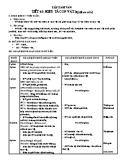 Giáo án Tập làm văn 4 - Tuần 33 - Tiết 65 + 66