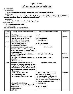 Giáo án Tập làm văn 4 - Tuần 6 - Tiết 11 + 12