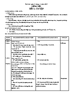 Giáo án Tiếng Việt 4 tuần 35